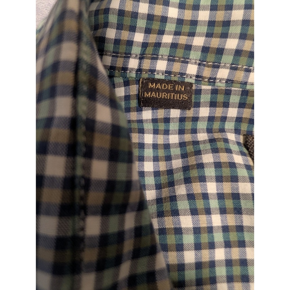 Rodd & Gunn Button‎ Down Shirt Mens XL Green Check Sports Fit Italian Fabric EX - Picture 3 of 11